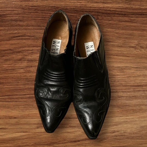 Vintage Nine West cowboy ankle boots - Picture 1 of 4